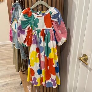Stella McCartney Kids Dress Multi Color Flowers